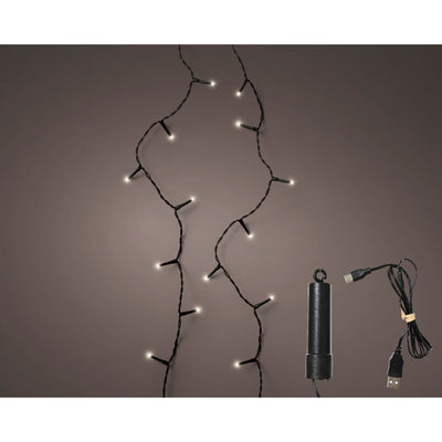 Kaemingk led duracharge basic lights 8 function twinkle effect outdoor 742.5cm | 2 pcs