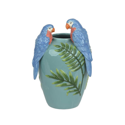 Decoris vase dolomite blue 20x19x30.5cm