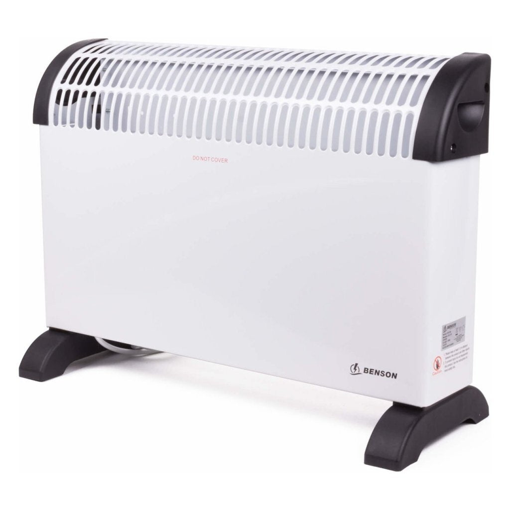 Calefactor convector Benson 75- 1500w 52x17x32,5 cm blanco negro