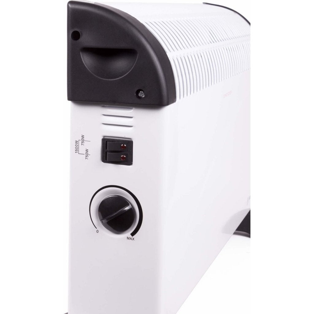 Calefactor convector Benson 75- 1500w 52x17x32,5 cm blanco negro