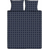 Cubierta de edredón único de algodón de diez cate 140x200 220 cm gráfico azul oscuro