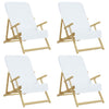 Asciugamani a filo Vidaxl 4 pc00 g m² 60x135 cm tessuto bianco