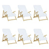Asciugamani a filo Vidaxl 6 pezzi 400 g m² 60x135 cm tessuto bianco