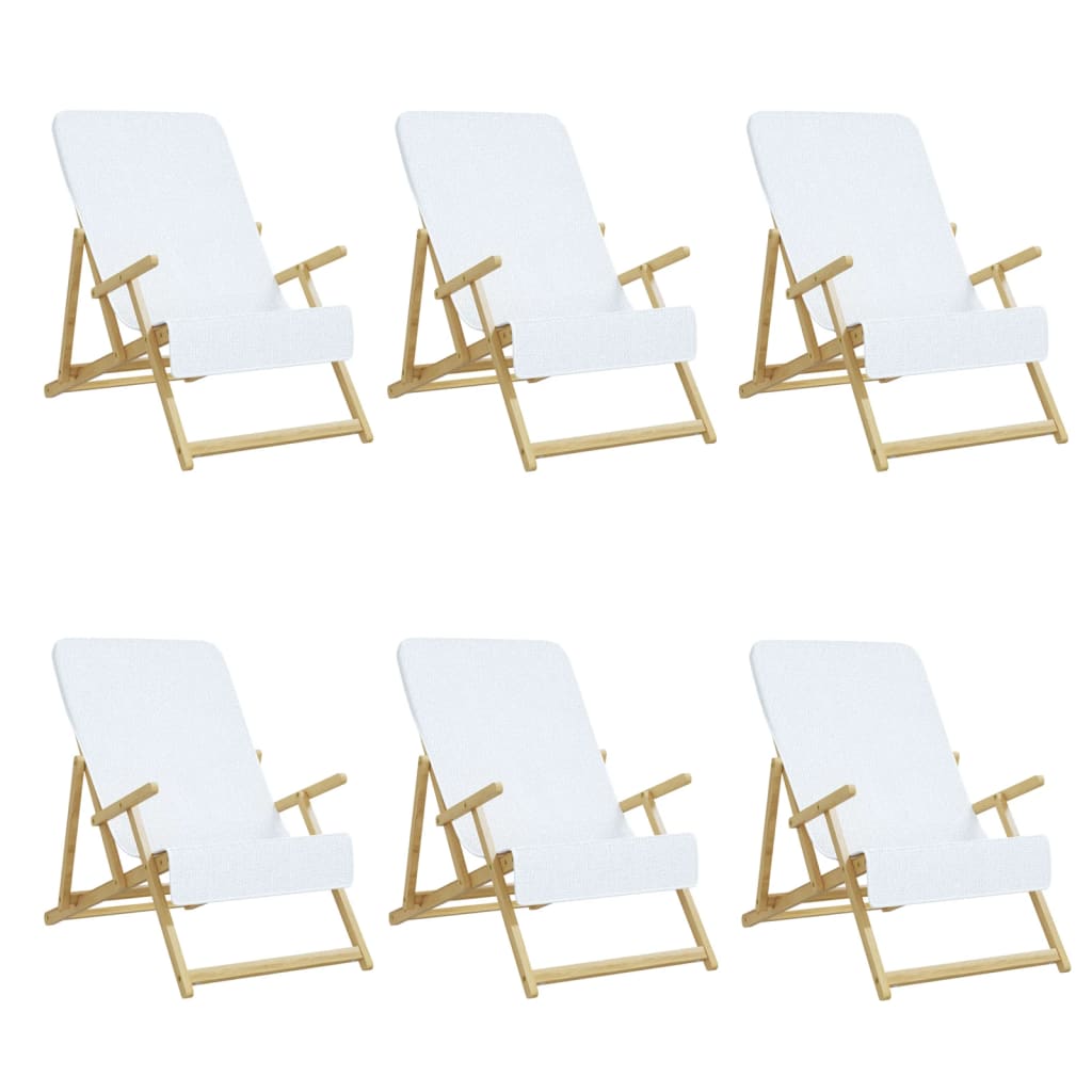 Asciugamani a filo Vidaxl 6 pezzi 400 g m² 60x135 cm tessuto bianco