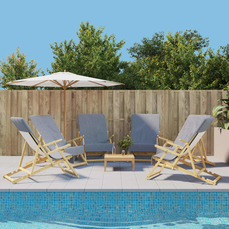 Asciugamani a filo Vidaxl 6 pezzi 400 g m² 60x135 cm tessuto grigio