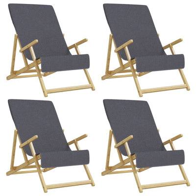 Asciugamani a filo Vidaxl 4 pezzi 400 g m² 60x135 cm tessuto antracite