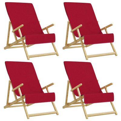 Asciugamani a filo Vidaxl 4 pezzi 400 g m² 60x135 cm tessuto rosso bordeaux rosso