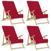 Asciugamani a filo Vidaxl 4 pezzi 400 g m² 60x135 cm tessuto rosso bordeaux rosso