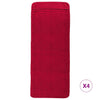 Asciugamani a filo Vidaxl 4 pezzi 400 g m² 60x135 cm tessuto rosso bordeaux rosso