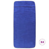 Asciugamani a filo Vidaxl 4 pezzi 400 g m² 60x135 cm tessuto blu reale