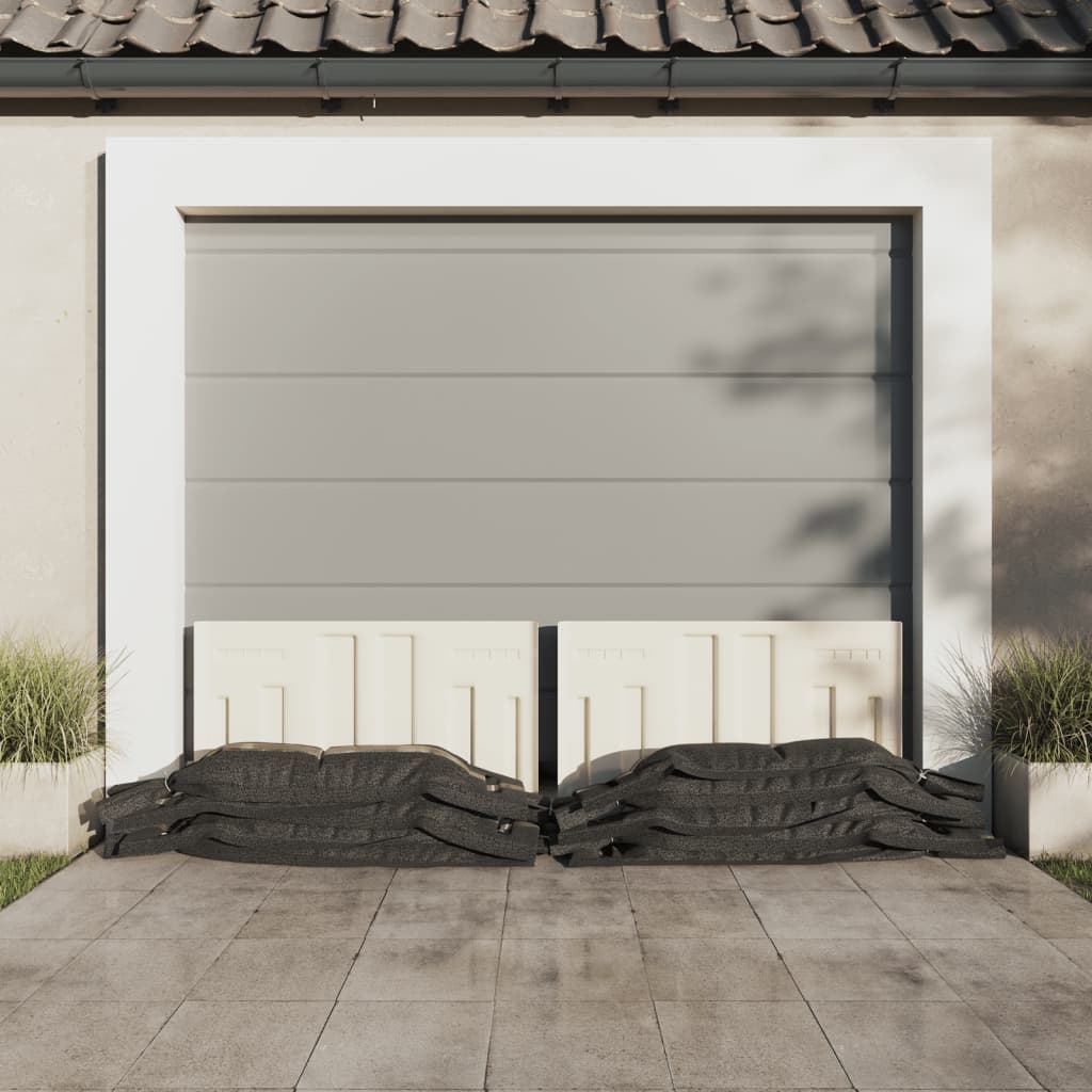Vidaxl Sandbags 25 St 103x25 CM HDPE DONKERGROEN