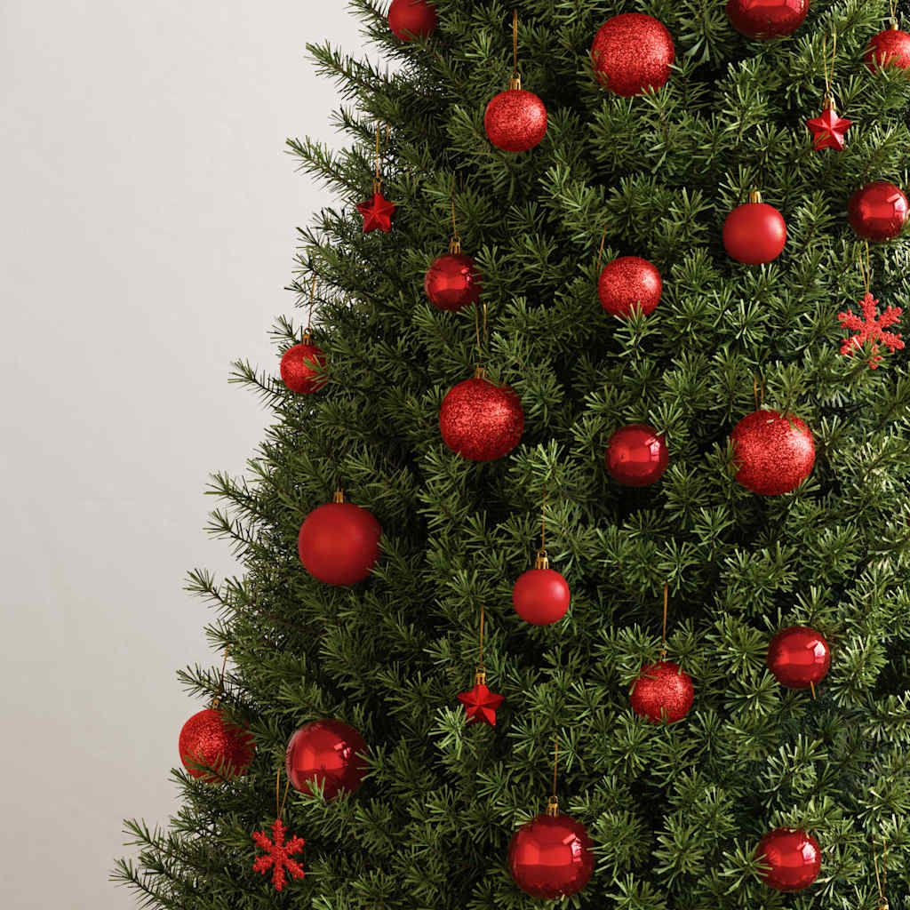 Vidaxl 111-delige kerstballenset polystyreen rood