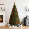 Vidaxl 111-delige kerstballenset polystyreen rood