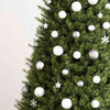 Vidaxl 111-delige kerstballenset polystyreen wit en grijs
