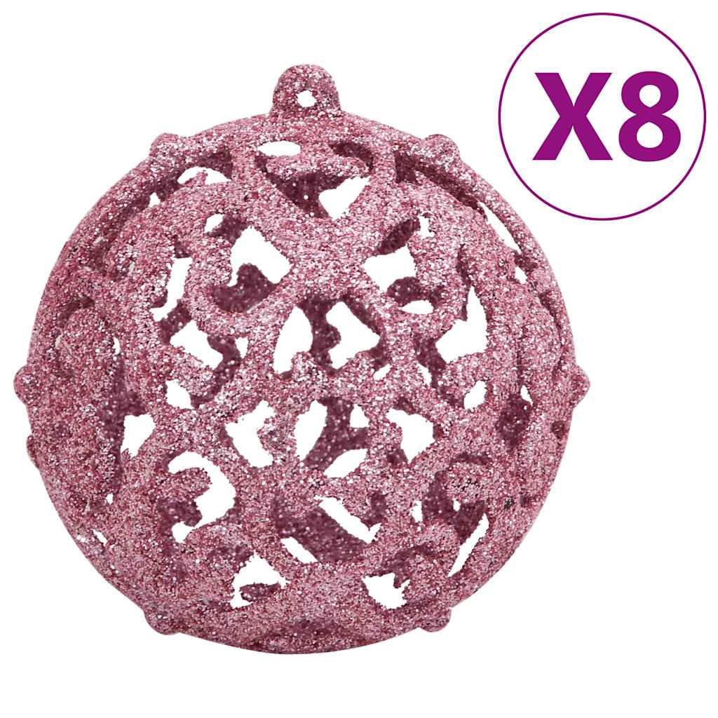 Vidaxl 111-delige kerstballenset polystyreen roze