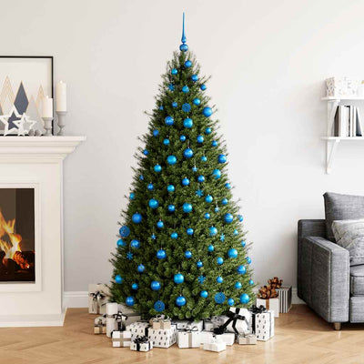 VidaXL Set palline di Natale in polistirolo blu da 111 pezzi