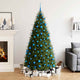 VidaXL Juego de bolas navideñas de poliestireno azul 111 piezas