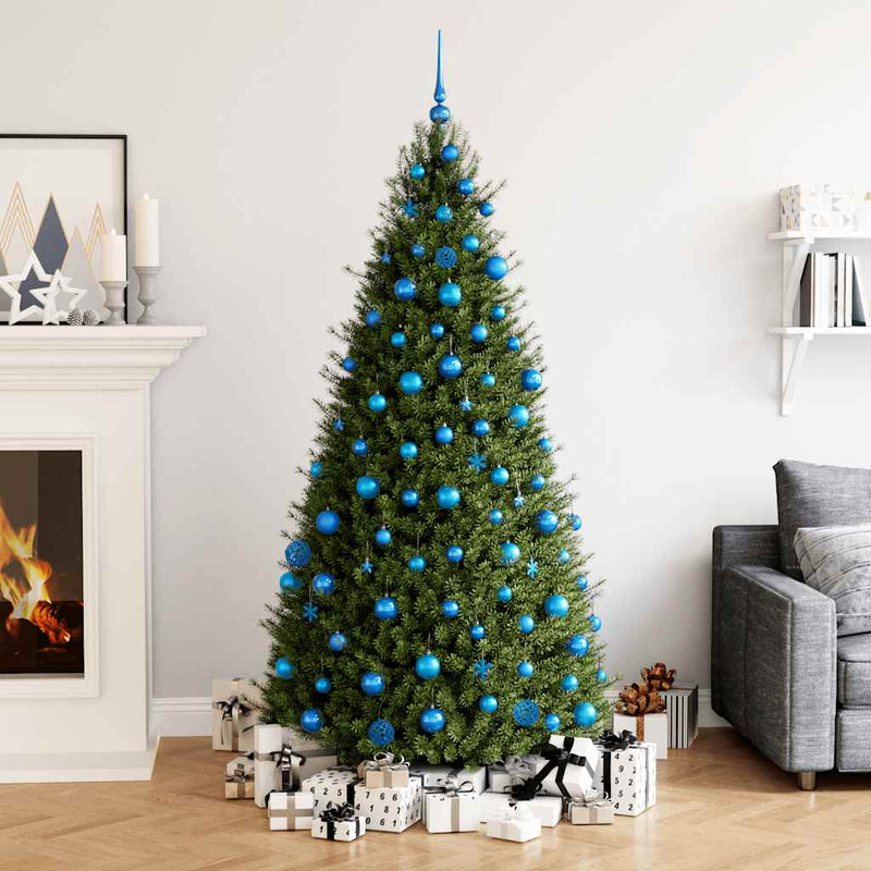 VidaXL Set palline di Natale in polistirolo blu da 111 pezzi
