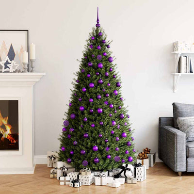 Vidaxl Set palline di Natale 111 pezzi in polistirolo viola