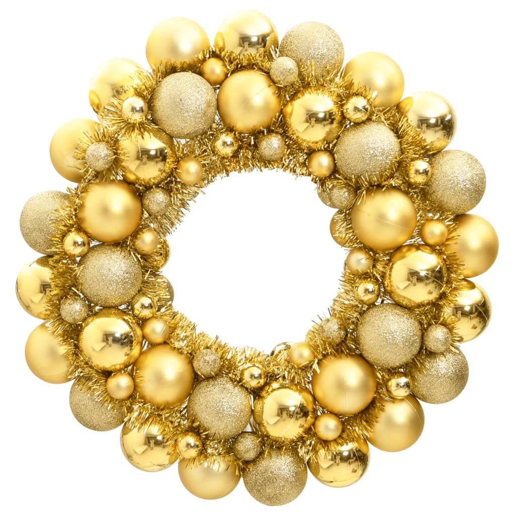 Vidaxl Christmas Wreath 45 cm de poliestireno dorado