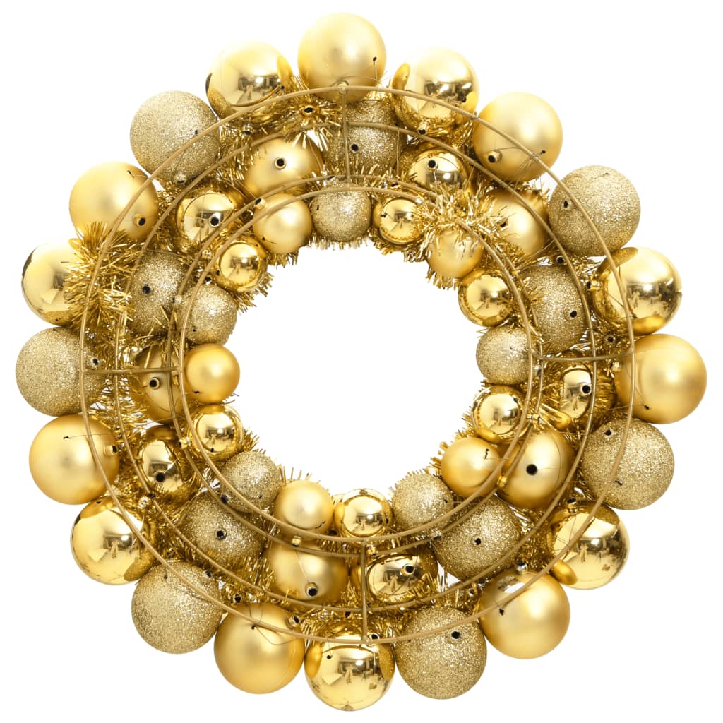 Vidaxl Christmas Wreath 45 cm de poliestireno dorado