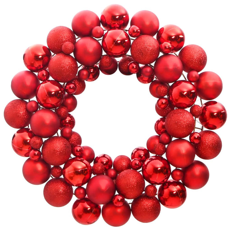 Vidaxl Christmas Greath 45 cm Rosso in polistirene