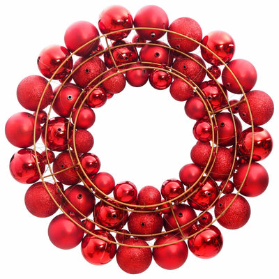 Vidaxl Christmas Greath 45 cm Rosso in polistirene