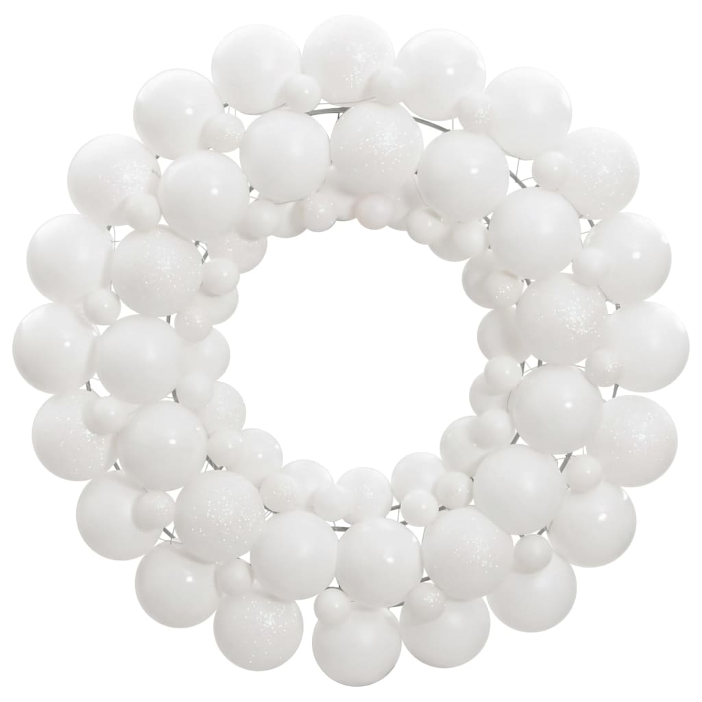 Vidaxl Christmas Greath 45 cm Polytirene bianco