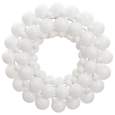 Vidaxl Christmas Greath 45 cm Polytirene bianco