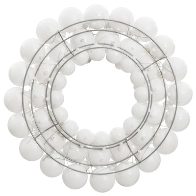 Vidaxl Christmas Greath 45 cm Polytirene bianco