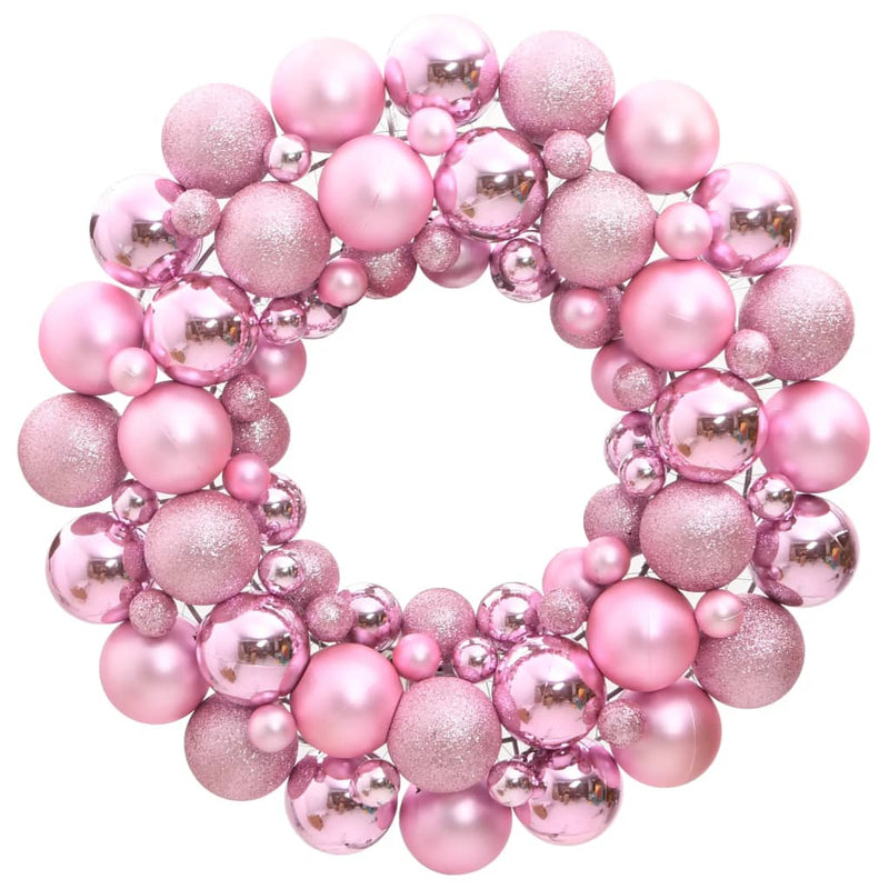 Vidaxl Christmas Greath 45 cm in polistirene rosa