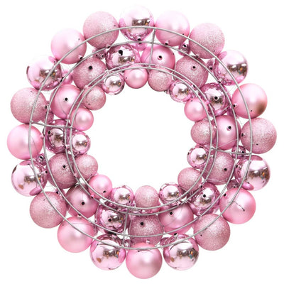 Vidaxl Christmas Greath 45 cm in polistirene rosa