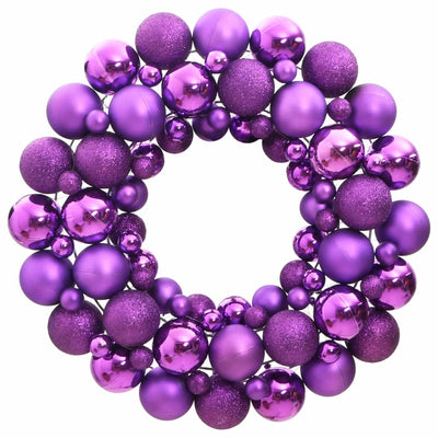 Vidaxl Christmas Greath 45 cm Polyrerene Purple
