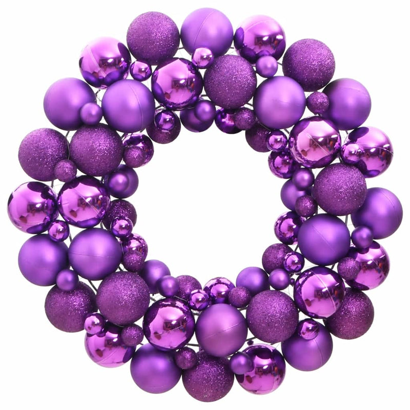 VidaXL Kerstkrans 45 cm polystyreen paars
