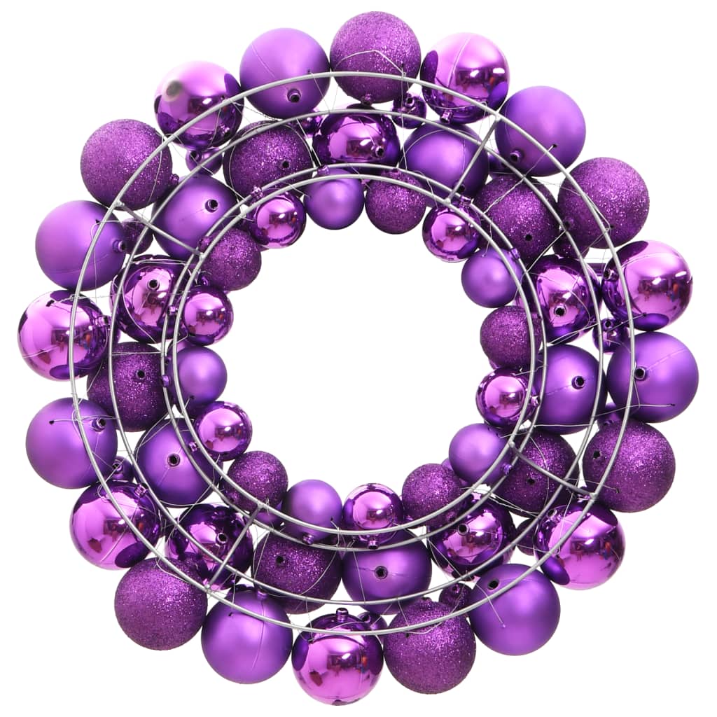 Vidaxl Christmas Greath 45 cm Polyrerene Purple