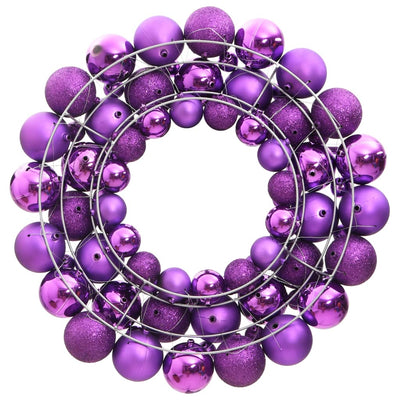 Vidaxl Christmas Greath 45 cm Polyrerene Purple