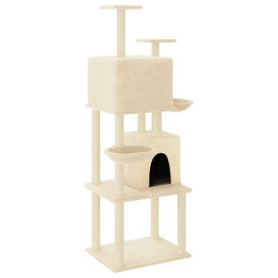 Vidaxl Cat Furniture con graffi di sisal Crema da 180 cm