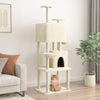 Muebles de gato de Vidaxl con postes de rascado de sisal 180 cm de crema
