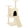 Muebles de gato de Vidaxl con postes de rascado de sisal 110 cm de crema
