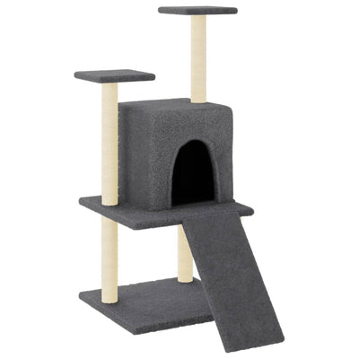 Vidaxl Cat Furniture con graffi di sisal 110 cm Grigio scuro