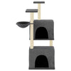 Muebles de gato de Vidaxl con postes de rascado de sisal 122 cm de gris oscuro