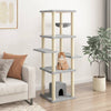 Muebles de gato de Vidaxl con postes de rascado de sisal 154 cm de gris claro