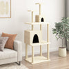 Muebles de gato de Vidaxl con postes de rascado de sisal 167 cm de crema