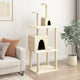 Muebles de gato de Vidaxl con postes de rascado de sisal 167 cm de crema
