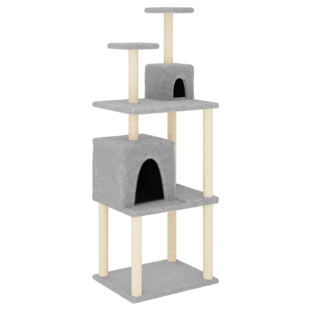 Vidaxl Cat Furniture con graffi di sisal 167 cm grigio chiaro