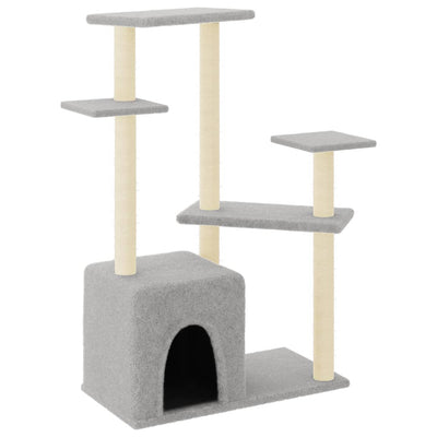 Vidaxl Cat Furniture con graffi di sisal 107,5 cm grigio chiaro