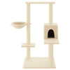 Muebles de gato de Vidaxl con postes de rascado de sisal 95 cm de crema