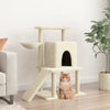 Muebles de gato de Vidaxl con postes de rascado de sisal 96.5 cm de crema