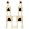 Vidaxl kattenmeubel met sisal krabpalen 199 cm crèmekleurig
