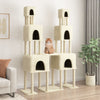 Vidaxl kattenmeubel met sisal krabpalen 199 cm crèmekleurig